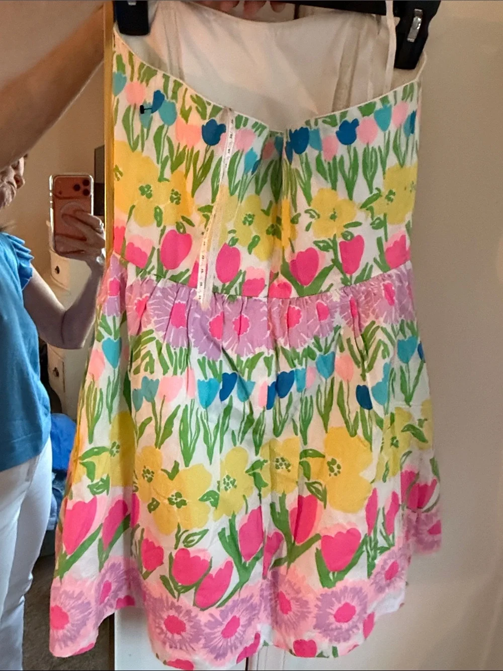 Lilly Pulitzer Floral Tiered Sundress in Pink, Yellow, Blue & Green - Picture 5 of 10